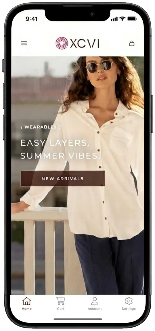 XCVI's app, with its new arrivals of easy summer layers